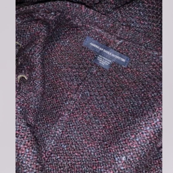 NWOT AMERICAN EAGLE OUTFITTERS LADIES LACE-UP SHOULDER OPEN CARDIGAN SWEATER XS - Picture 12 of 13